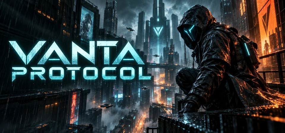 Vanta Protocol — Logo + hero concept artwork