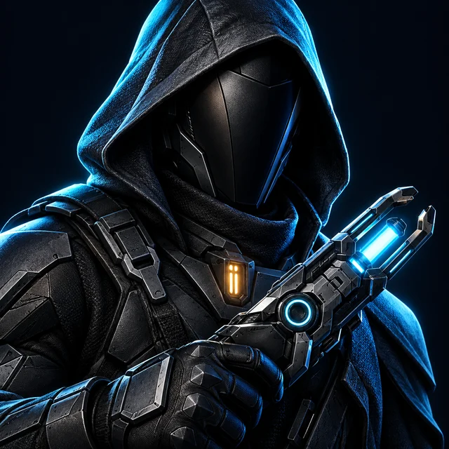 Vanta Protocol — Hero in action concept artwork