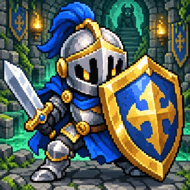 Tiny Tactics — Pixel hero concept artwork